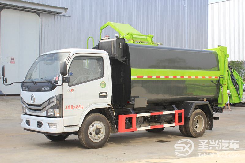 國六-東風多利卡側(cè)裝壓縮式垃圾轉(zhuǎn)運車