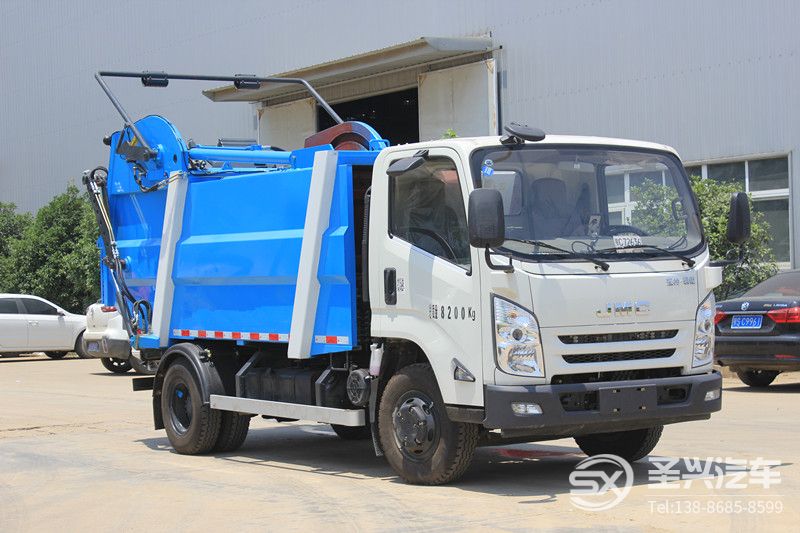 江鈴凱銳后裝無(wú)泄漏壓縮垃圾車 