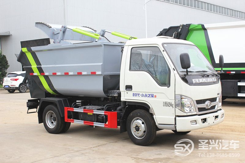 福田時(shí)代小卡2后裝無(wú)泄漏壓縮垃圾車  