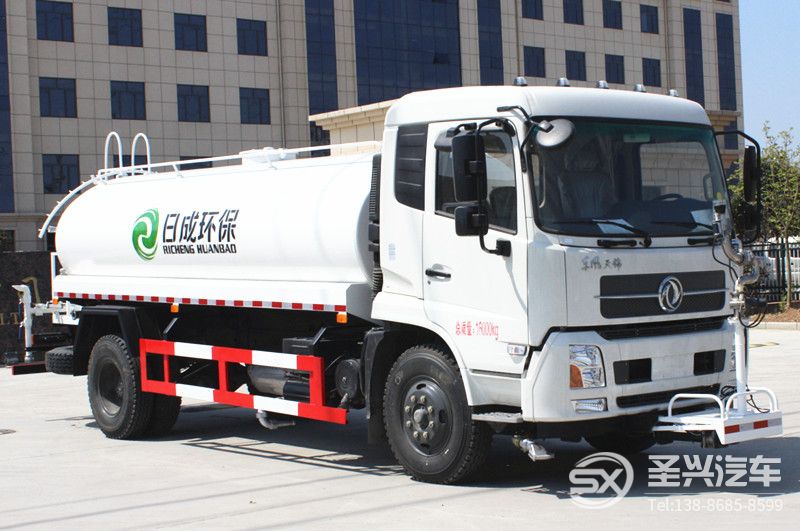 東風(fēng)天錦12方環(huán)衛(wèi)灑水車-自動水炮
