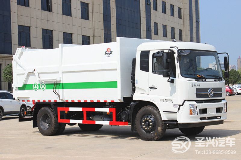 東風(fēng)天錦對(duì)接式壓縮垃圾轉(zhuǎn)運(yùn)車