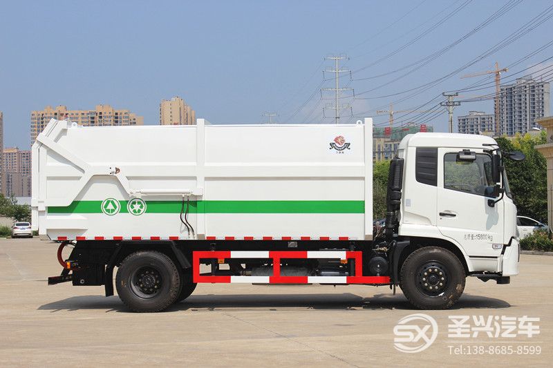 東風(fēng)天錦對(duì)接式壓縮垃圾轉(zhuǎn)運(yùn)車