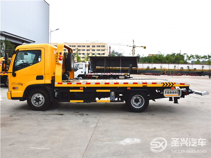 現(xiàn)代盛圖一拖二藍(lán)牌清障車