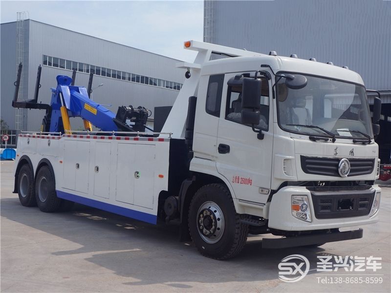 東風(fēng)專(zhuān)底D913后雙橋拖吊聯(lián)體清障車(chē)