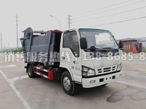 慶鈴五十鈴后翻桶無泄漏壓縮垃圾車