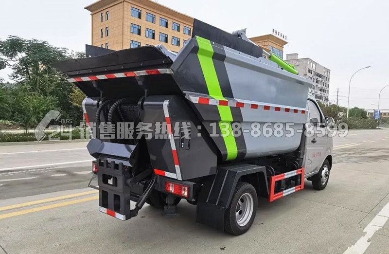 長安后高位翻桶無泄漏垃圾車
