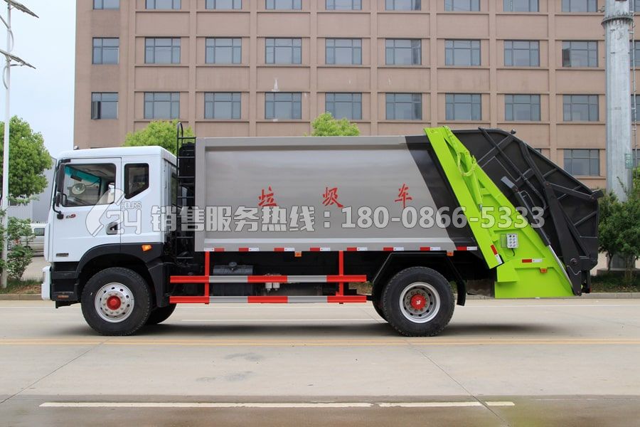 國(guó)六東風(fēng)D9后裝壓縮式垃圾車