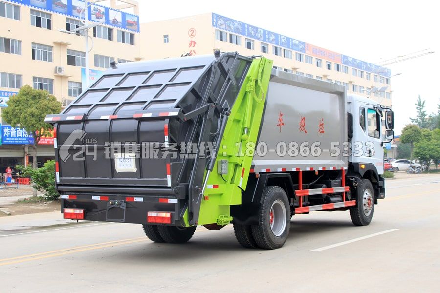 國(guó)六東風(fēng)D9后裝壓縮式垃圾車