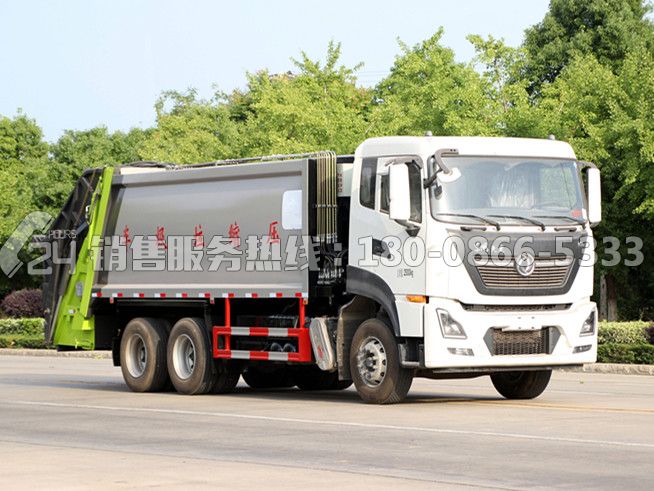 國(guó)六東風(fēng)天龍18方壓縮垃圾車