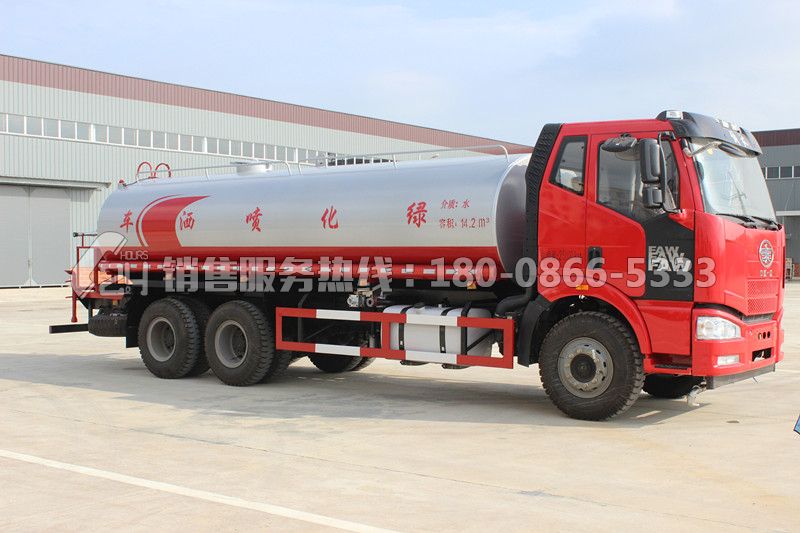 一汽解放J6后雙橋18方灑水車(chē)
