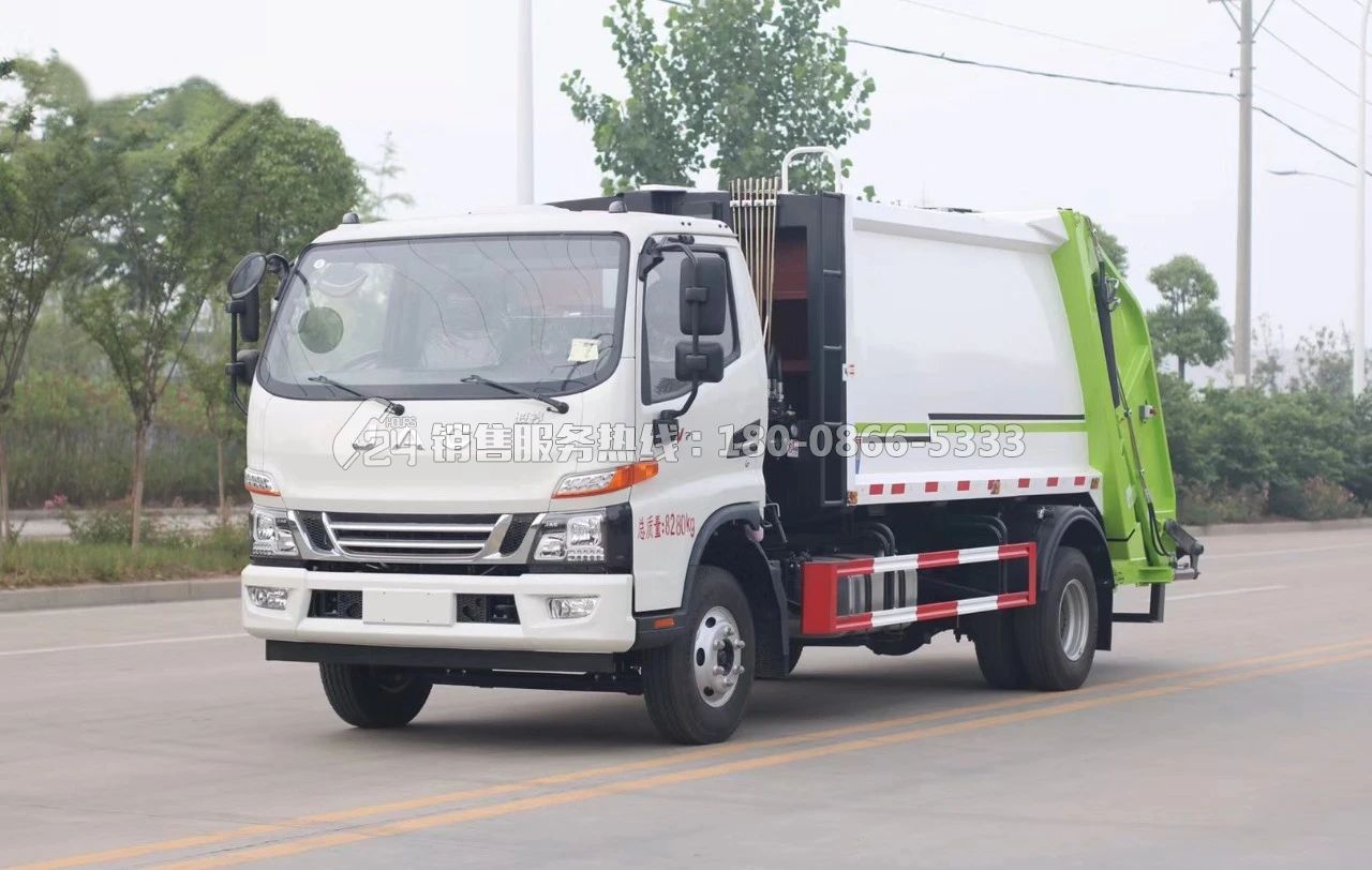 國(guó)六-江淮駿鈴V7后裝壓縮式垃圾車8方