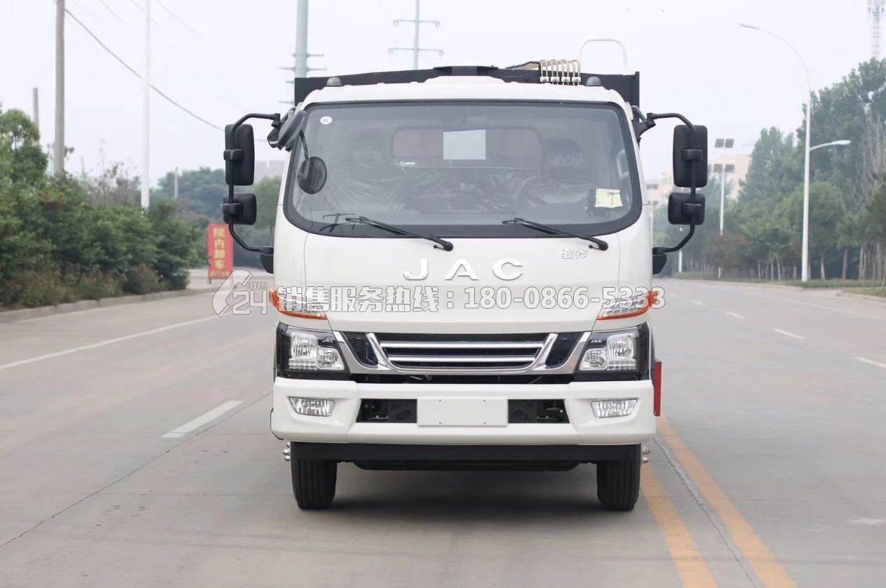 國(guó)六-江淮駿鈴V7后裝壓縮式垃圾車8方