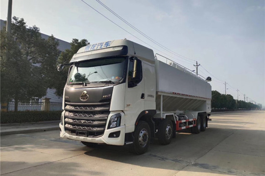 東風(fēng)柳汽乘龍H7散裝飼料車40方