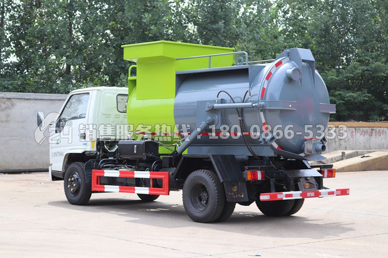 國(guó)六-江鈴順達(dá)罐式餐廚垃圾車(chē)4方