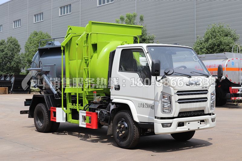 國(guó)六-江鈴順達(dá)罐式餐廚垃圾車(chē)4方