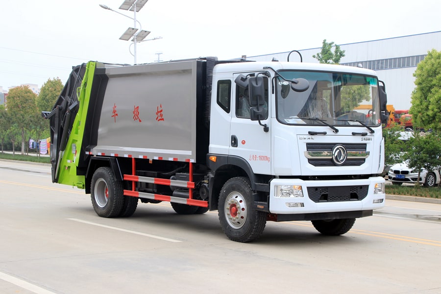 國(guó)六東風(fēng)D9后裝壓縮式垃圾車(chē)