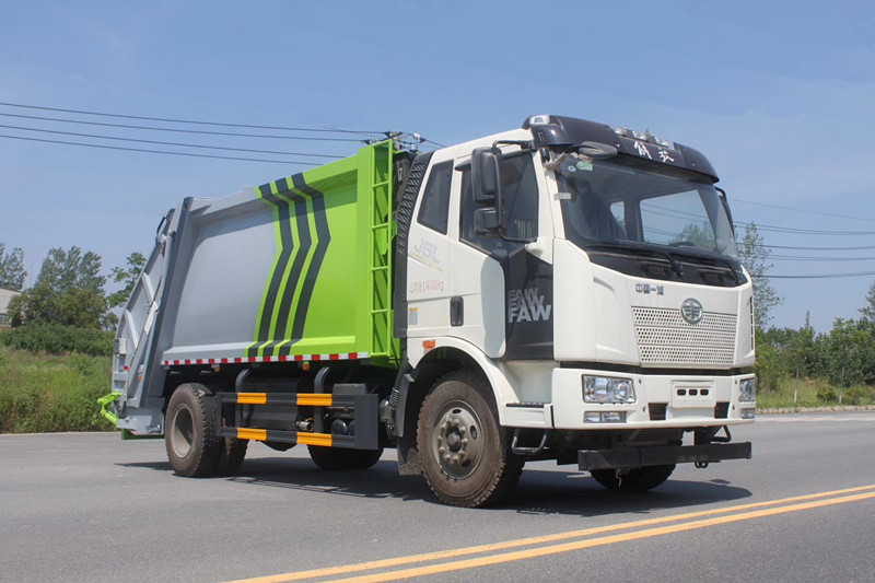 國(guó)六-解放J6L后裝14方壓縮式垃圾車(chē)