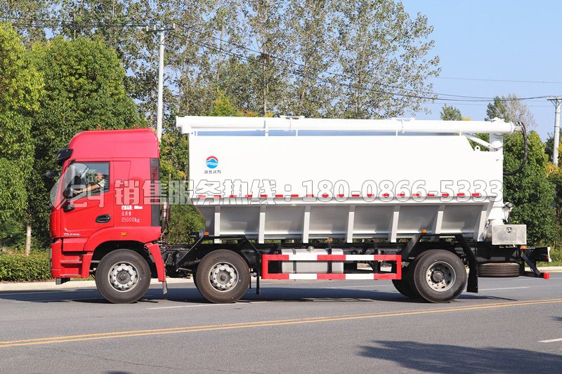 國(guó)六-徐工漢風(fēng)G5前四后四飼料運(yùn)輸車30方