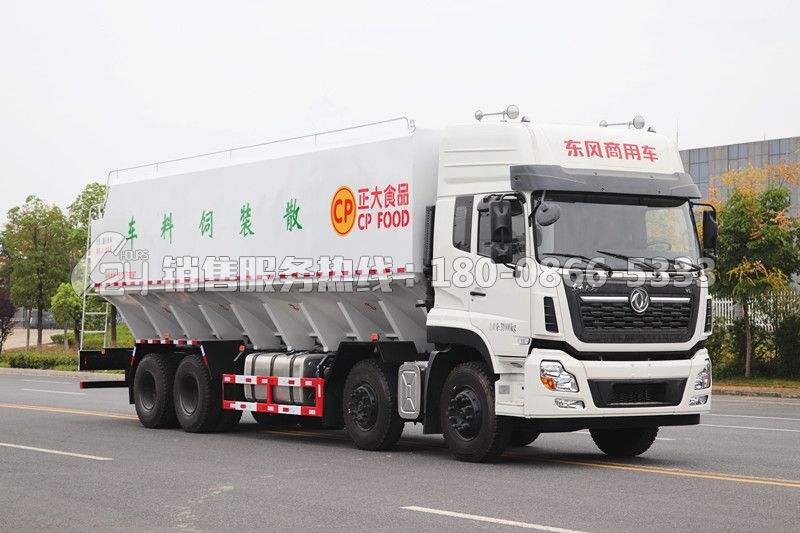 東風天龍前四后八散裝飼料車42方