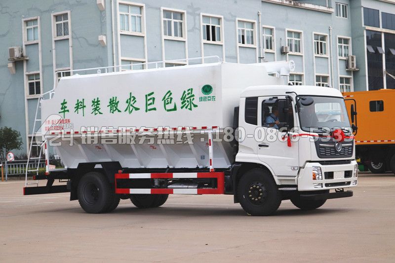 東風(fēng)天錦散裝飼料車(chē)22方-液壓
