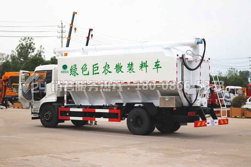 東風(fēng)天錦散裝飼料車(chē)22方-液壓