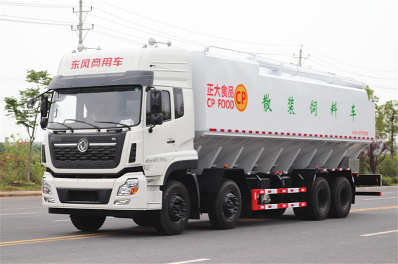 東風(fēng)天龍前四后八散裝飼料車42方