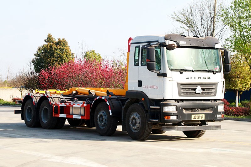 重汽汕德卡8x4車(chē)廂可卸式垃圾車(chē)25噸