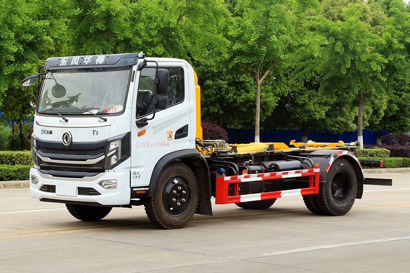 東風(fēng)華神T3勾臂垃圾車 7方(可拉建筑垃圾箱)