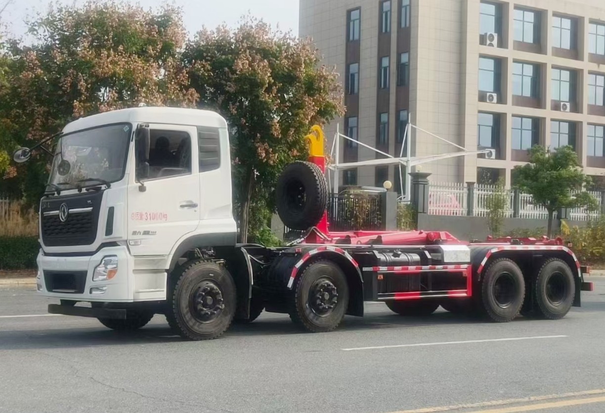 東風(fēng)天龍VL8x4勾臂垃圾車25噸  